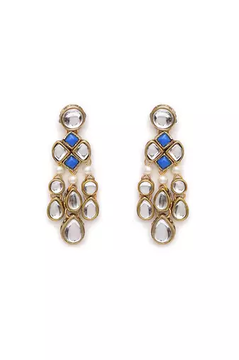 Droopy kundan earrings