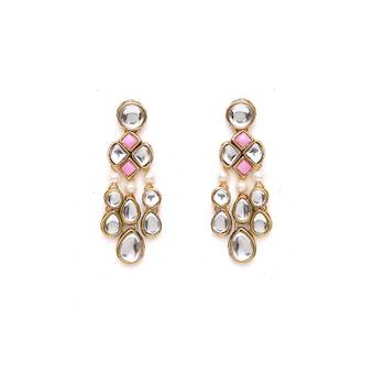 Droopy kundan earrings 2