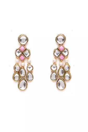 Droopy kundan earrings