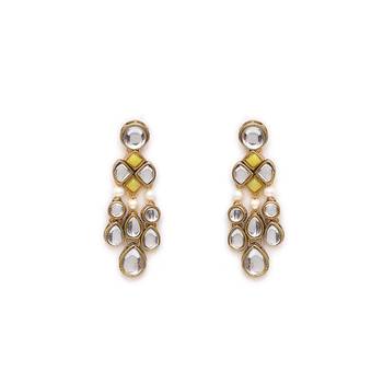 Droopy kundan earrings 2