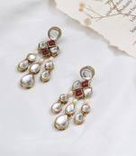 Droopy kundan earrings