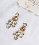 Droopy kundan earrings