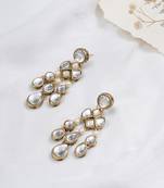 Droopy kundan earrings