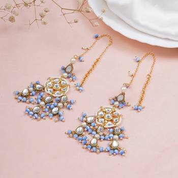Light blue bliss kanauti earrings 1