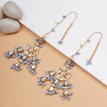 Light blue bliss kanauti earrings 3
