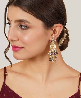 Purple bliss kanauti earrings 2