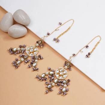 Purple bliss kanauti earrings 3