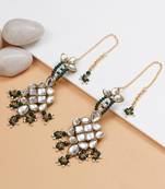 Majestic kundan earrings