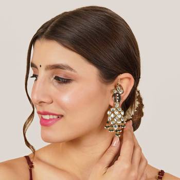 Majestic kundan earrings 2