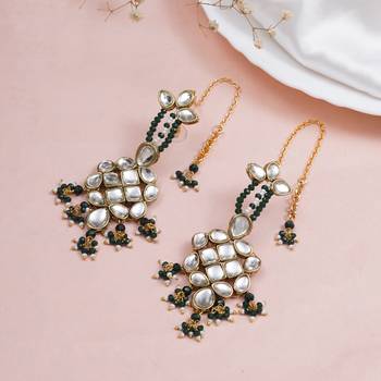 Majestic kundan earrings 3
