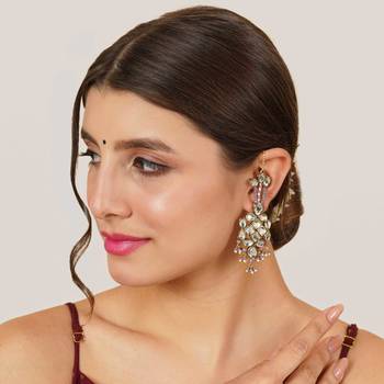 Majestic kundan earrings 2