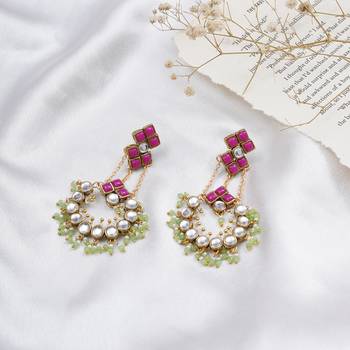 Dramatic kundan chandbali 1