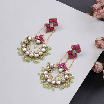 Dramatic kundan chandbali 3