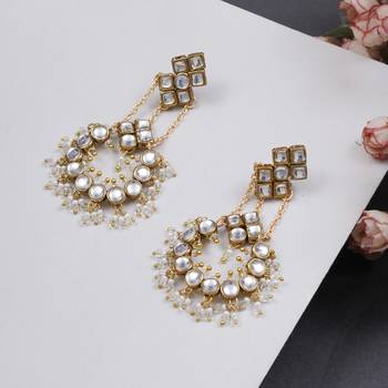 Dramatic kundan chandbali 3