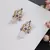Dark purple affair kundan earrings