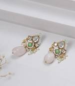 Light green affair kundan earrings