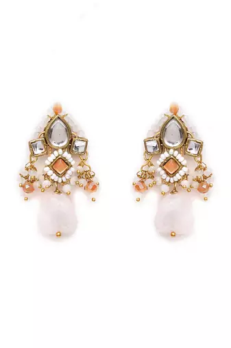 Off white affair kundan earrings