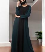 Black designer abaya in dual color