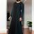Black designer abaya in dual color