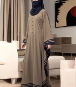 Multicolor latest kaftan abaya with stripes