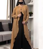 Black dual layer abaya dress-without hijab
