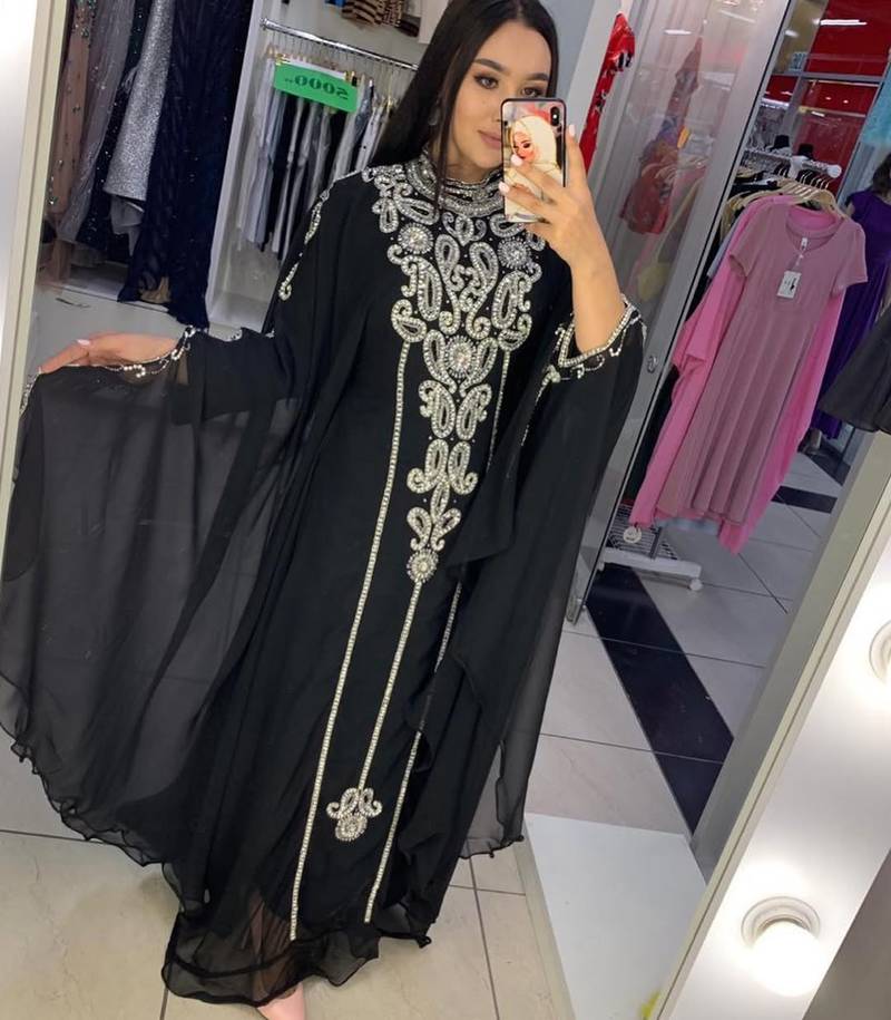 SALE New Moroccan Dubai Kaftans Farasha Abaya Dress Very Fancy Long Gown 