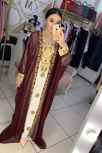 SALE New Moroccan Dubai Kaftans Farasha Abaya Dress Very Fancy Long Gown 