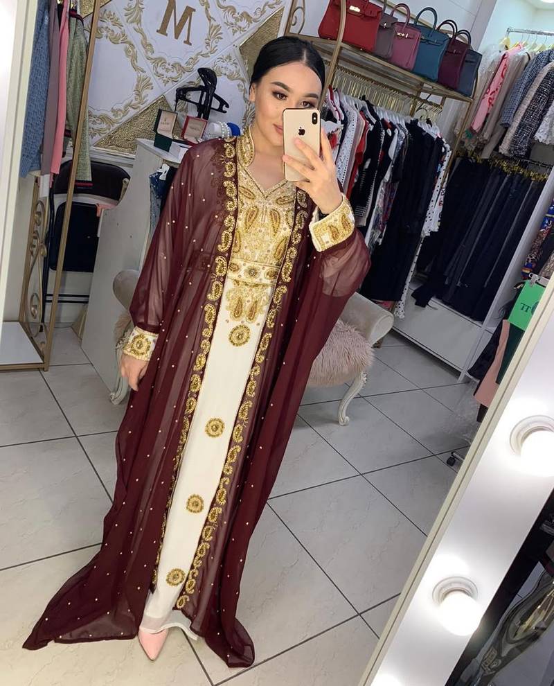 SALE New Moroccan Dubai Kaftans Farasha Abaya Dress Very Fancy Long Gown 