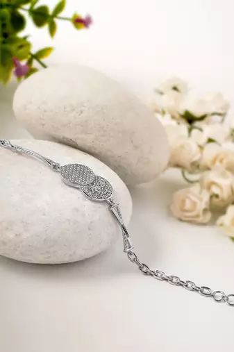 sterling silver merging bracelet