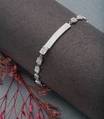 sterling silver belt bracelet