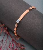 Rose gold  sterling silver belt bracelet