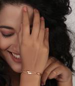 Rose gold  sterling silver glory bracelet