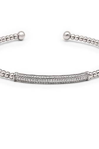 sterling silver crystal kada