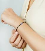 Silver blue evil eye twinkle bracelet