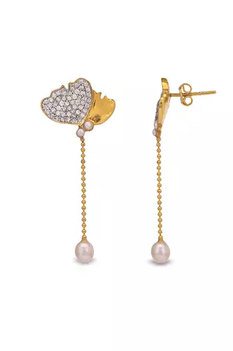Silver studded jewellery with sterling silver base earrings