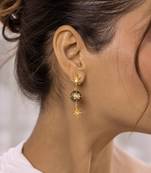 Black sterling silver earrings