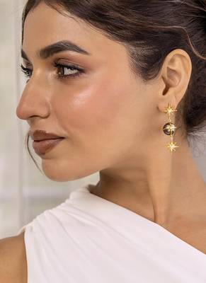 Black sterling silver earrings 2