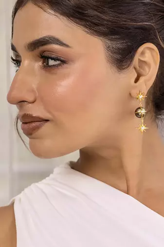 Black sterling silver earrings