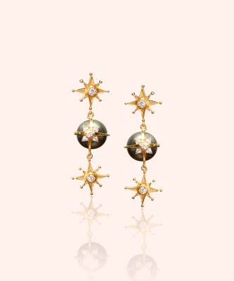 Black sterling silver earrings 4