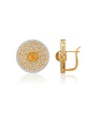 Gold mystical ear studs 4