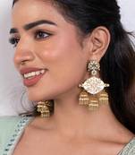 Gold sterling silver rani earrings