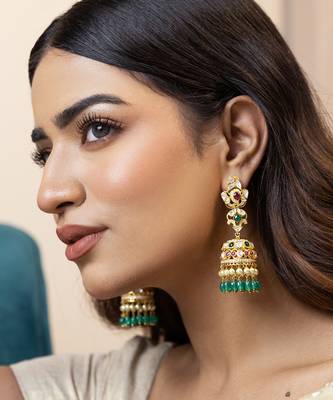 Gold sterling silver jewellery earrings 1
