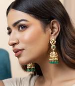 Gold sterling silver jewellery earrings