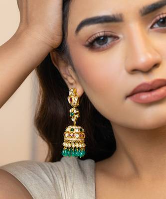 Gold sterling silver jewellery earrings 2