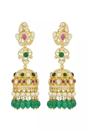 Gold sterling silver jewellery earrings