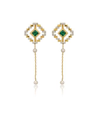Yellow gold plated necklace set 2