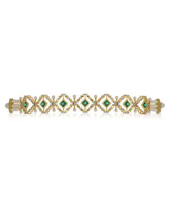 Yellow gold plated necklace set 3