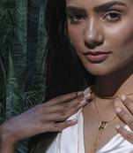 Yellow gold plated pendant with sterling base