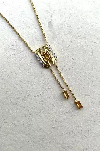 Yellow gold plated pendant with sterling base