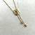 Yellow gold plated pendant with sterling base